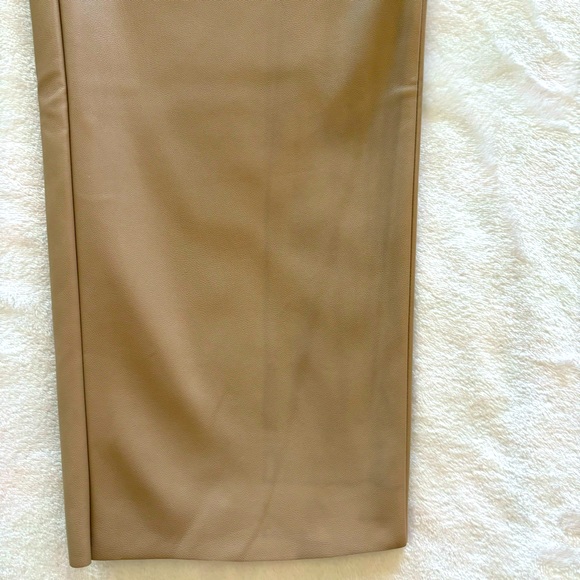 DKNY Faux Leather High Waist Tan Pants--Sz XL - Picture 16 of 16